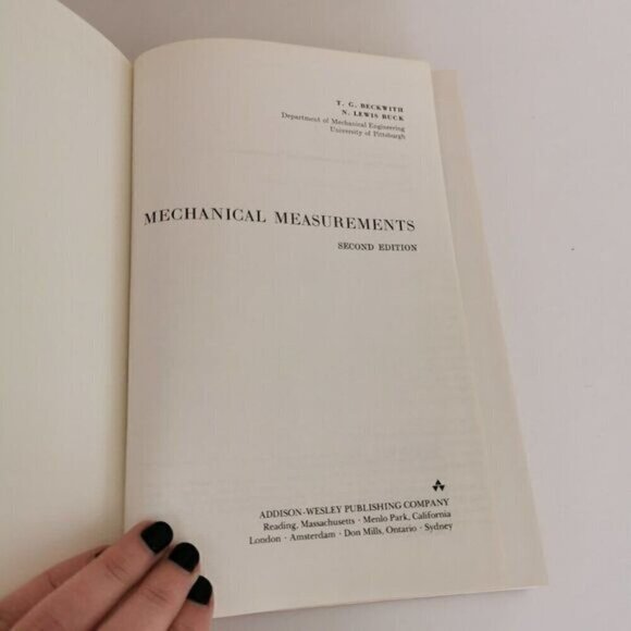 1973 Mechanical Measurements Textbook 2nd Ed, HIGHLIGHTING Beckwith Engineering - Picture 2 of 8